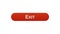 Exit web interface button wine red color, application log-out, internet design