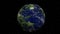 Exoplanet. Earthlike planet in the goldilocks zone. 3d. Animation.