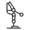 Exoskeleton part icon outline vector. Robot suit