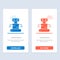 Exoskeleton, Robot, Space  Blue and Red Download and Buy Now web Widget Card Template