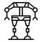 Exosuit icon outline vector. Exoskeleton suit