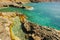 Exotic beach with natural swimming pool in Mesa del Mar, Tenerife, Canary Islands