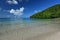 Exotic beach with white sand and crystal clean water.