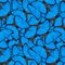 Exotic blue background made of velvet Blue Morpho butterflies,