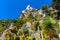 Exotic Botanic Garden Le Jardin de Exotique on top of medieval fortress hill in historic town of Eze in France