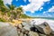 Exotic carribean shore of Puerto Rico Flamenco beach