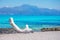 Exotic Chryssi island at the south of Crete, with the amazing Golden Beach, Greece