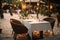 Exotic dining experience Summer open air luxury restaurant at tropical hotel