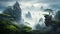 Exotic Fantasy Landscapes: Mystical Mountain Art And Zen-inspired Wallpapers