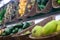 Exotic fruit in a supermarket stall