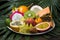 Exotic fruits dish