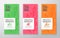 Exotic Fruits Tea Labels Set. Abstract Vector Packaging Design Layouts Bundle. Modern Typography, Hand Drawn Tea Leaves