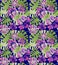 Exotic geometric seamless pattern. Beautiful Hawaiian pattern, great design for any purpose. Jungle leaf background, hibiscus