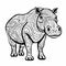Exotic Hippos Coloring Page For Adults