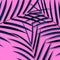 Exotic leaves background. Botanical leaves on millenial pink background. Exotic background