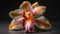 Exotic moth orchid adds elegance to bouquet generated by AI