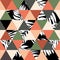 Exotic palm leaves. Seamless modern abstract pattern