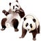 Exotic panda wild animal isolated. Watercolor background illustration set. Isolated animal illustration element.