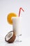 Exotic Pina Colada Drink with coconut