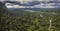 Exotic rainforest landscape from gunung mulu national park borneo malaysia