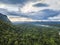 Exotic rainforest landscape from gunung mulu national park borneo malaysia