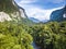 Exotic rainforest landscape from gunung mulu national park borneo malaysia