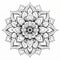 Exotic Realism Mandala Flower Coloring Page