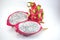 Exotic ripe white Pitaya or Dragon fruit. Red Pitahaya tropical