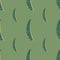 Exotic seamless floral patttern with simple fern leaves silhouettes. Green olive pastel background