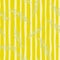 Exotic seamless pattern with botanic random contoured branches elements. Bright yellow striped background