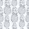 Exotic seamless pattern with silhouettes tropical