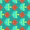 Exotic tropical fish race seamless pattern underwater ocean species aquatic strain nature flat vector illustration.