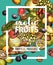 Exotic tropical fruit sketch banner of food design