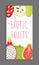 Exotic Tropical Fruits Card Sugar Apple Vector