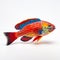 Exotic Wrasse Fish: Stunning Colors On White Background