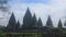 Exoticism of Prambanan Temple in Jogjakarta Indonesia. This Hindu temple with beautiful architecture was built in the 9th century