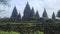 Exoticism of Prambanan Temple in Jogjakarta Indonesia. This Hindu temple with beautiful architecture was built in the 9th century