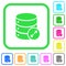 Expand database vivid colored flat icons