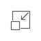 Expand screen mode outline icon