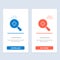 Expanded, Search, Plus  Blue and Red Download and Buy Now web Widget Card Template