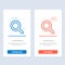 Expanded, Search, Ui  Blue and Red Download and Buy Now web Widget Card Template