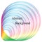 The Expanding Circles Pattern. Iridescent Striped Tunnel. Template for Visiting Cards, Labels, Fliers, Banners, Badges, Posters