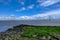 Expanse of the Severn Bridge stretching over the River.