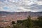 Expansive cityscape of Cusco town with scenic cloudscape. Cusco is among the most important travel destination in Peru and the ent