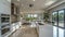 Expansive Kitchen With Marble Countertop