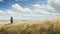 Expansive Midwest Grassland: A Hinterland In Andrew Wyeth Style