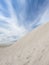 Expansive white sand dunes of Nilgen Nature Reserve located in Lancelin, Western Australia