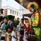 Expectant eyes,The clown and children,