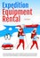 Expedition equipment rental brochure template