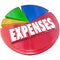 Expenses Red Pie Chart 3d Tracking Costs Budget Spending